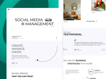 Landing Page Social Media Management