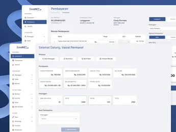 Billing ISP dan RT/RW Net web app dengan integrasi RADIUS, Mikrotik, WhatsApp, dan payment gateway